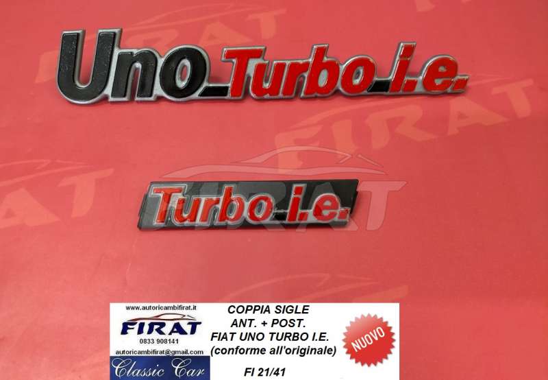 SIGLA FIAT UNO TURBO I.E. ANT. E POST. (C.O.)